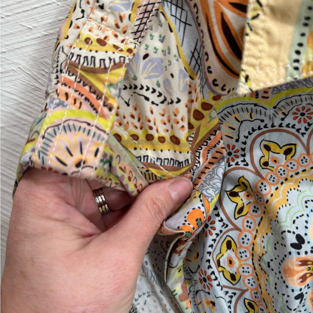 Zara Pastel Paisley Midi Dress - Picture 6 of 9
